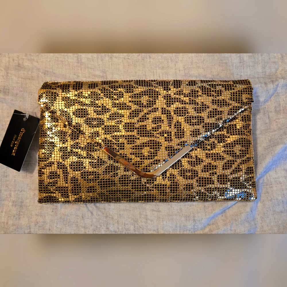 COPY - Animal print Clutch bag with chain strap